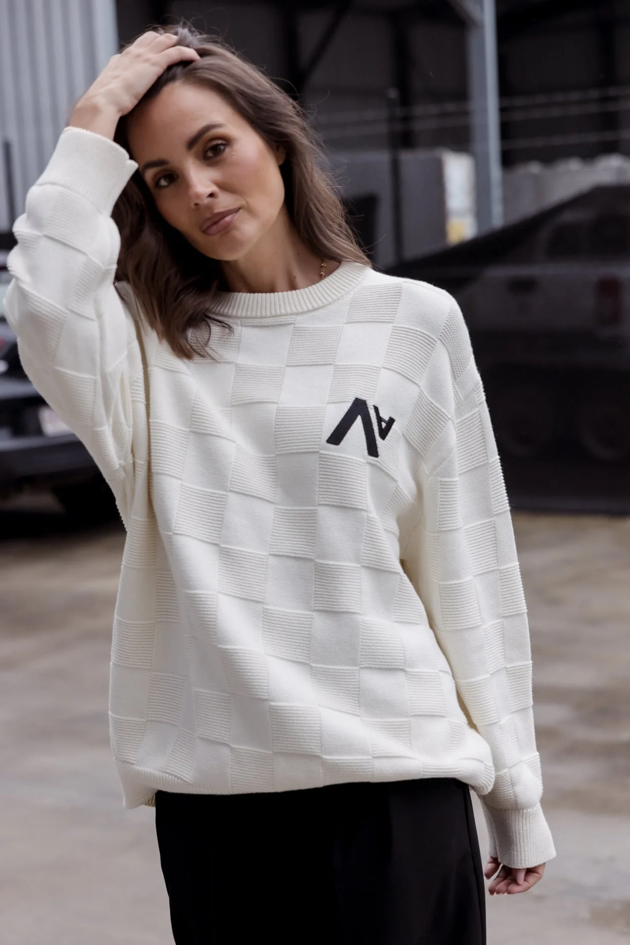 CATIER Knit Jumper Ivory - Image 3