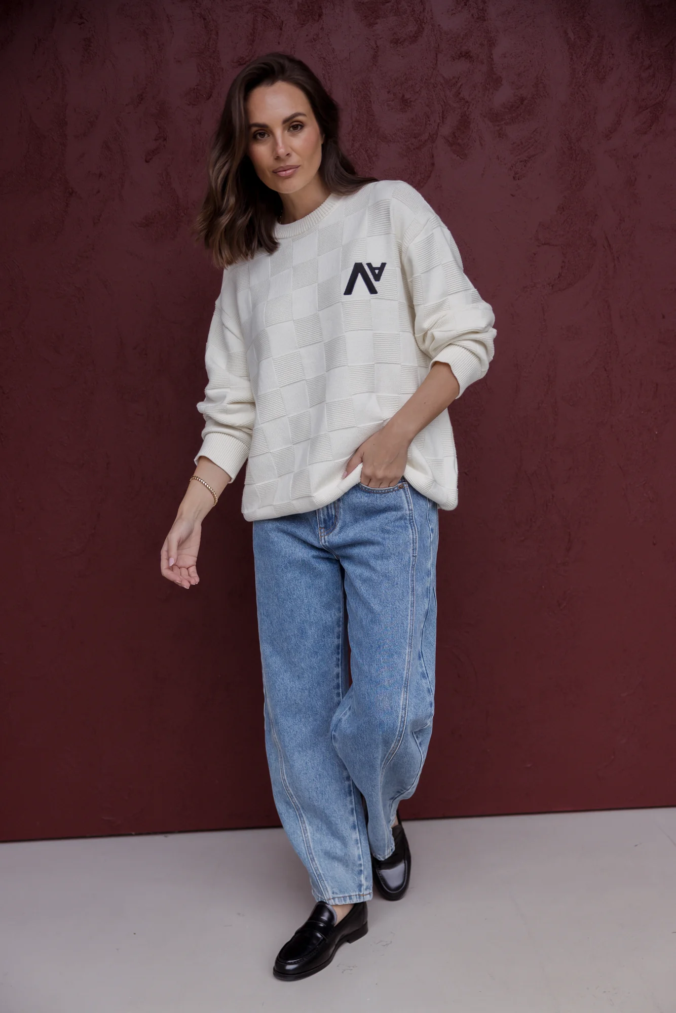 CATIER Knit Jumper Ivory - Image 4