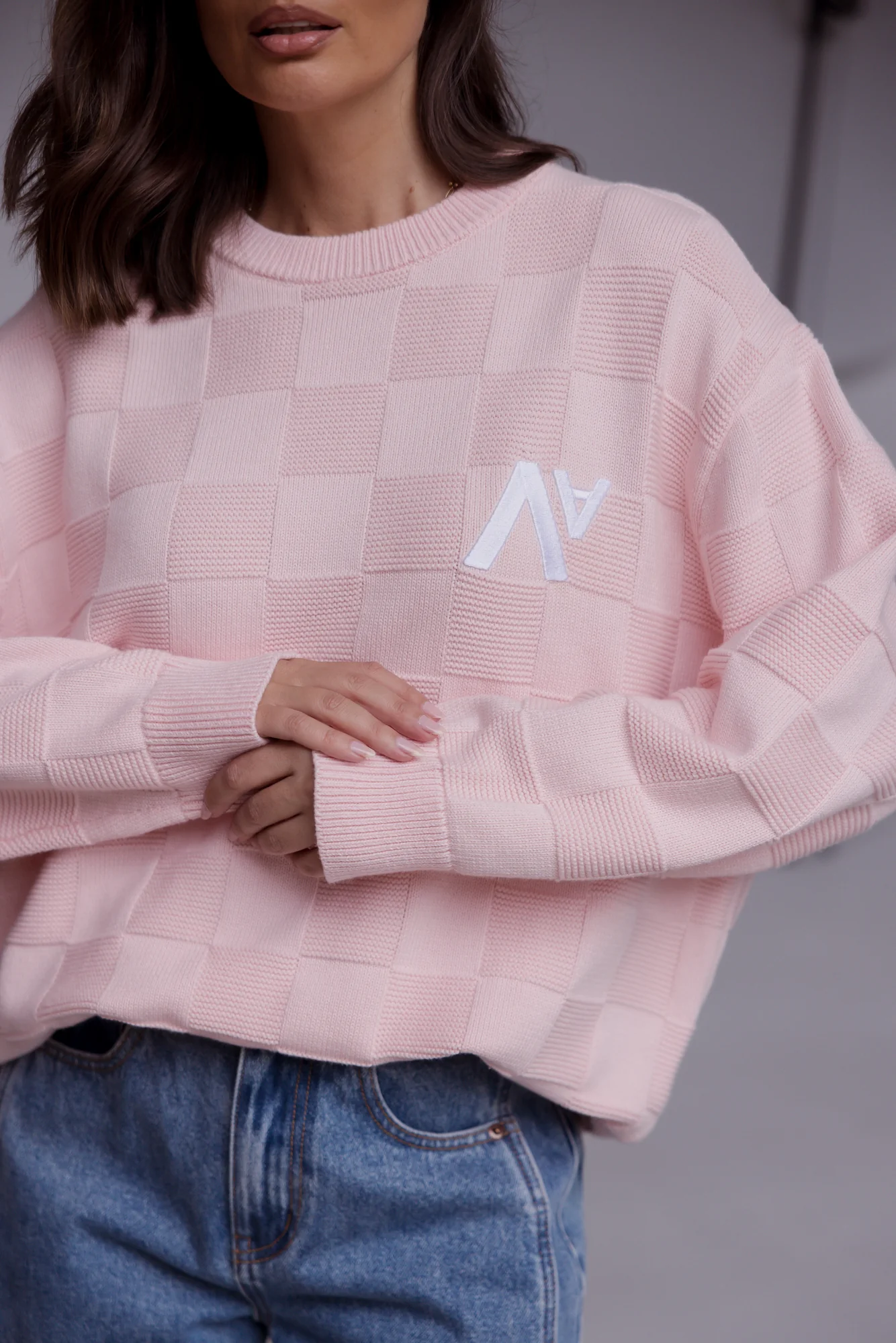 CATIER Knit Jumper Light Pink - Image 3