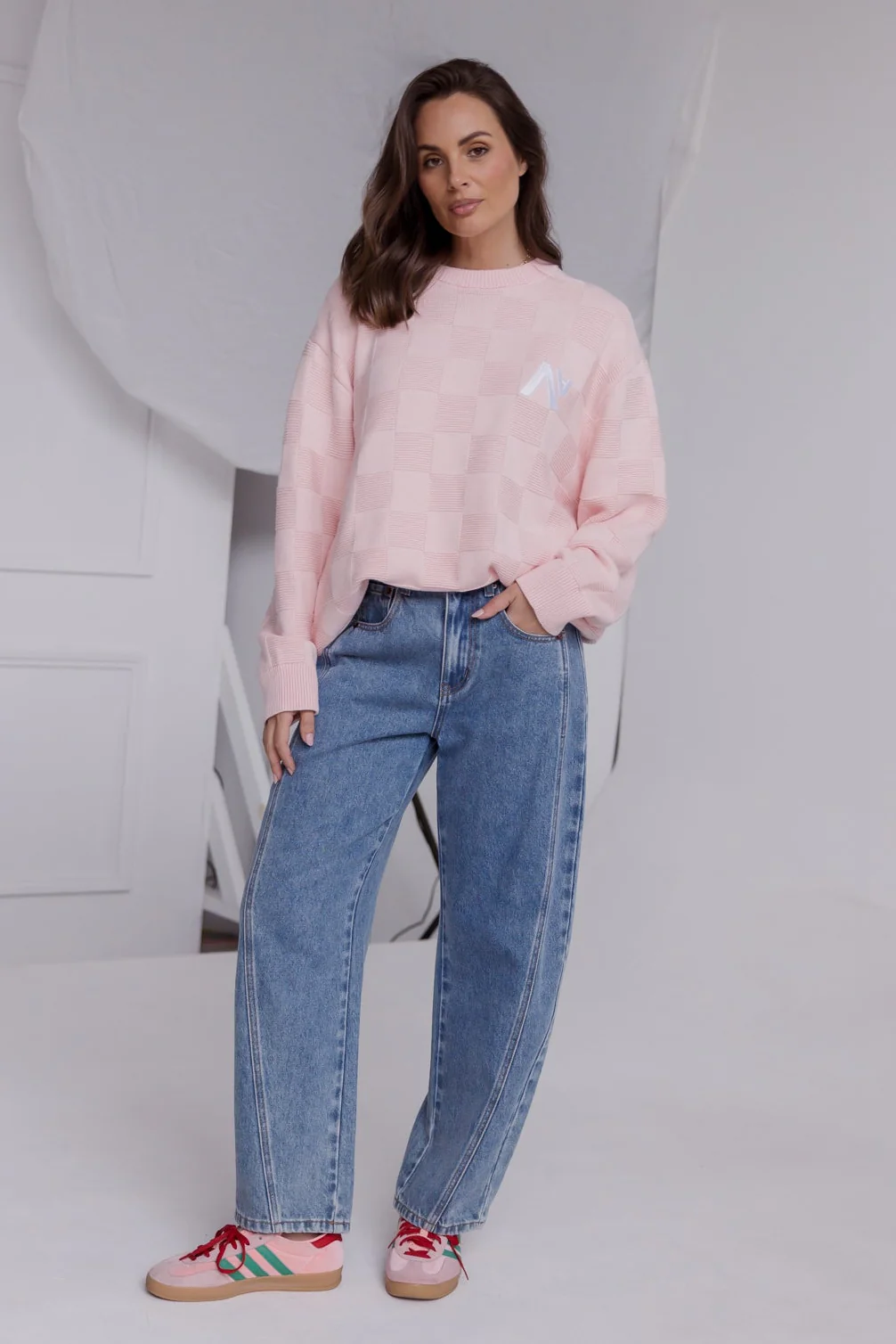 CATIER Knit Jumper Light Pink - Image 4