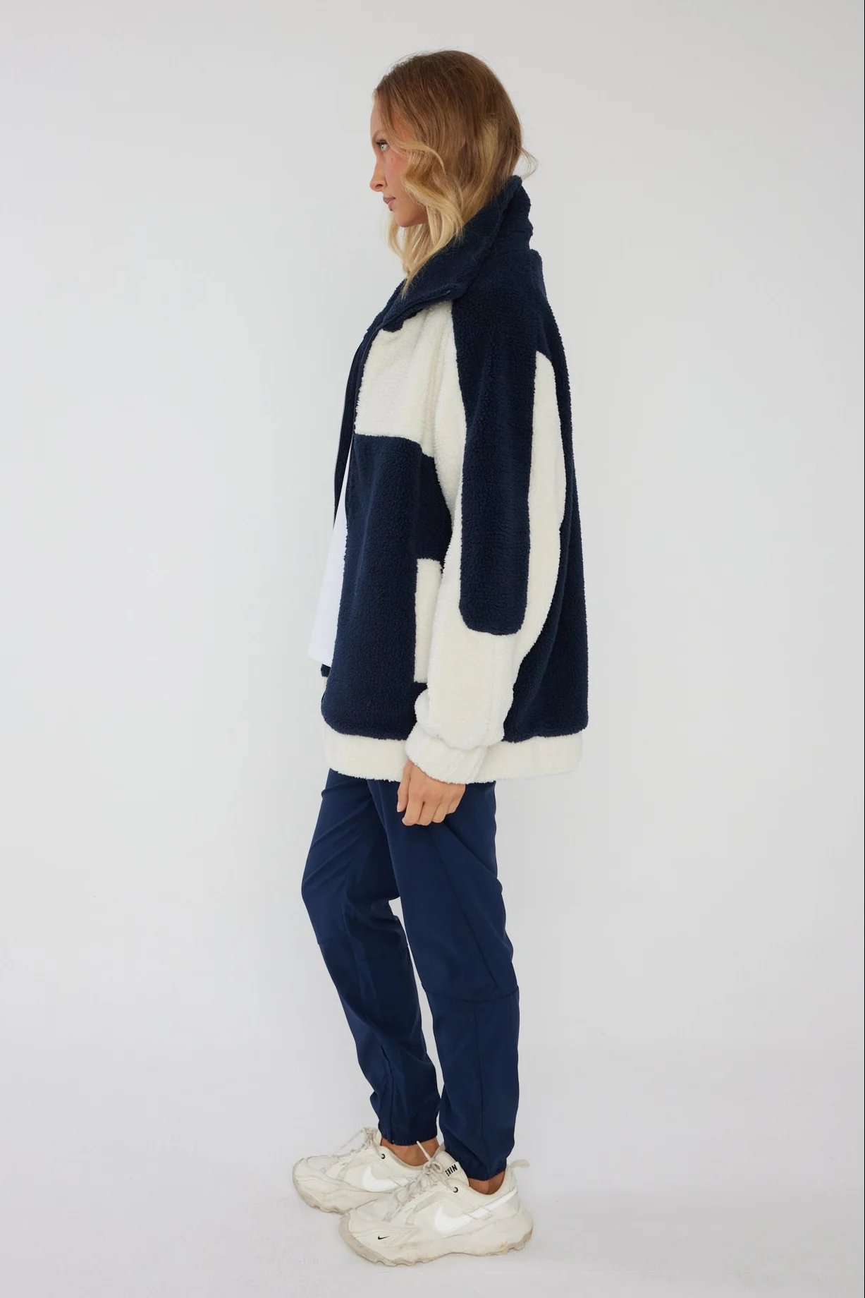 FABIO Jacket Navy/Cream - Image 12