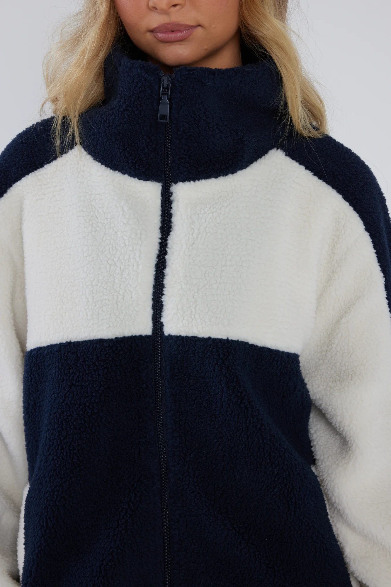FABIO Jacket Navy/Cream - Image 8