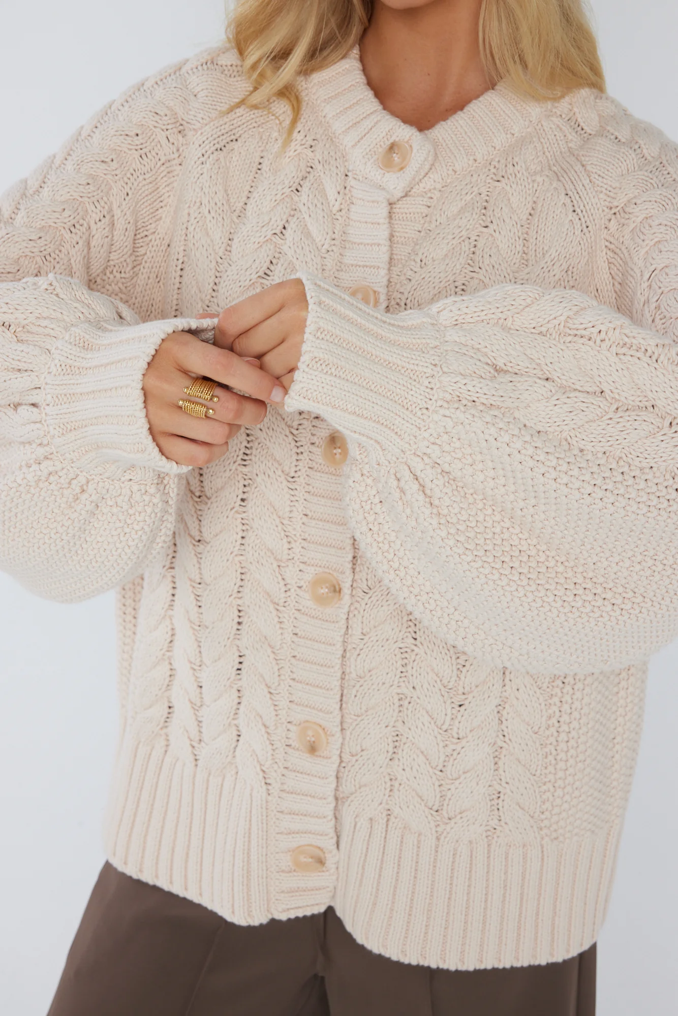 HAVEN Cardigan Beige - Image 10