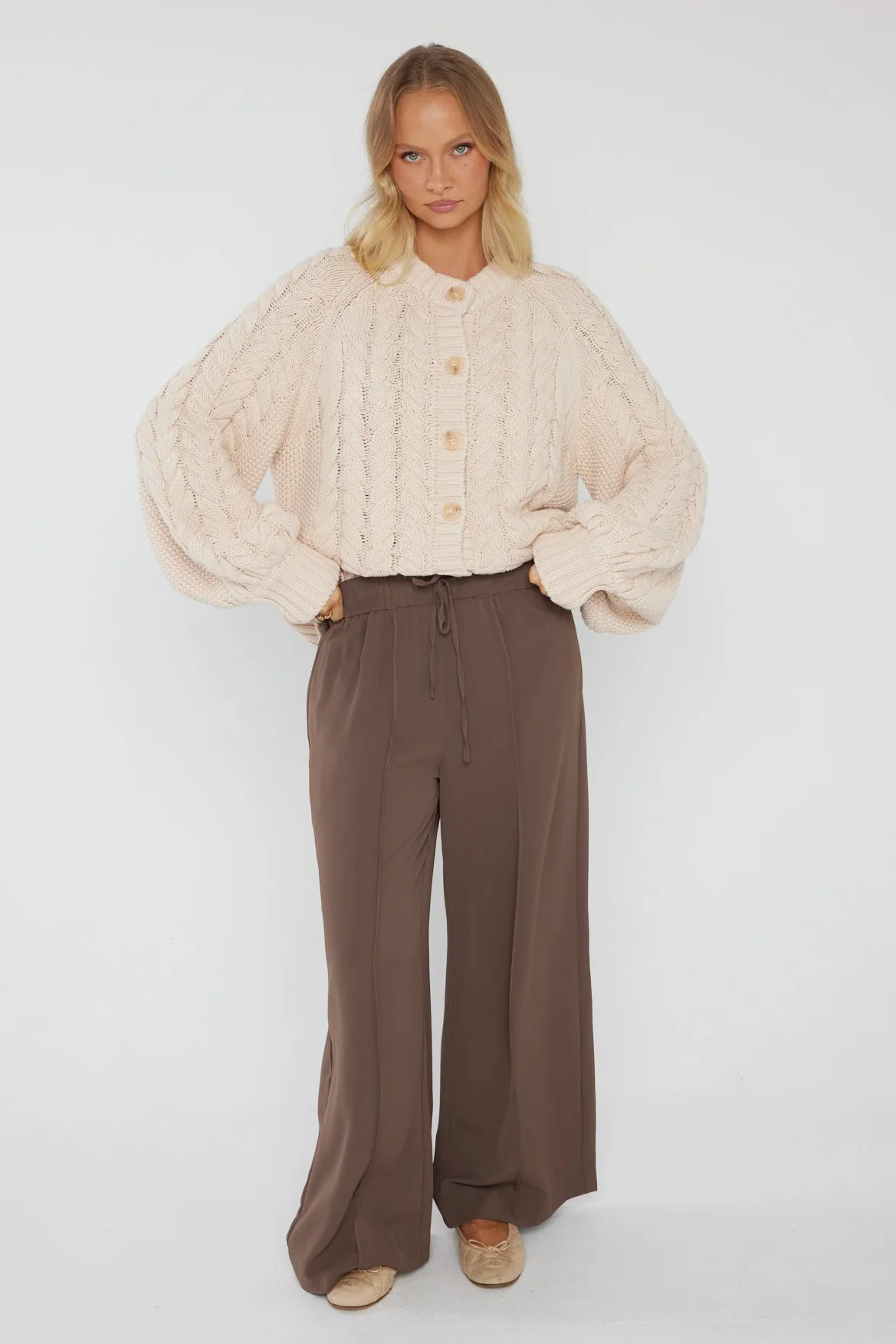 HAVEN Cardigan Beige - Image 11