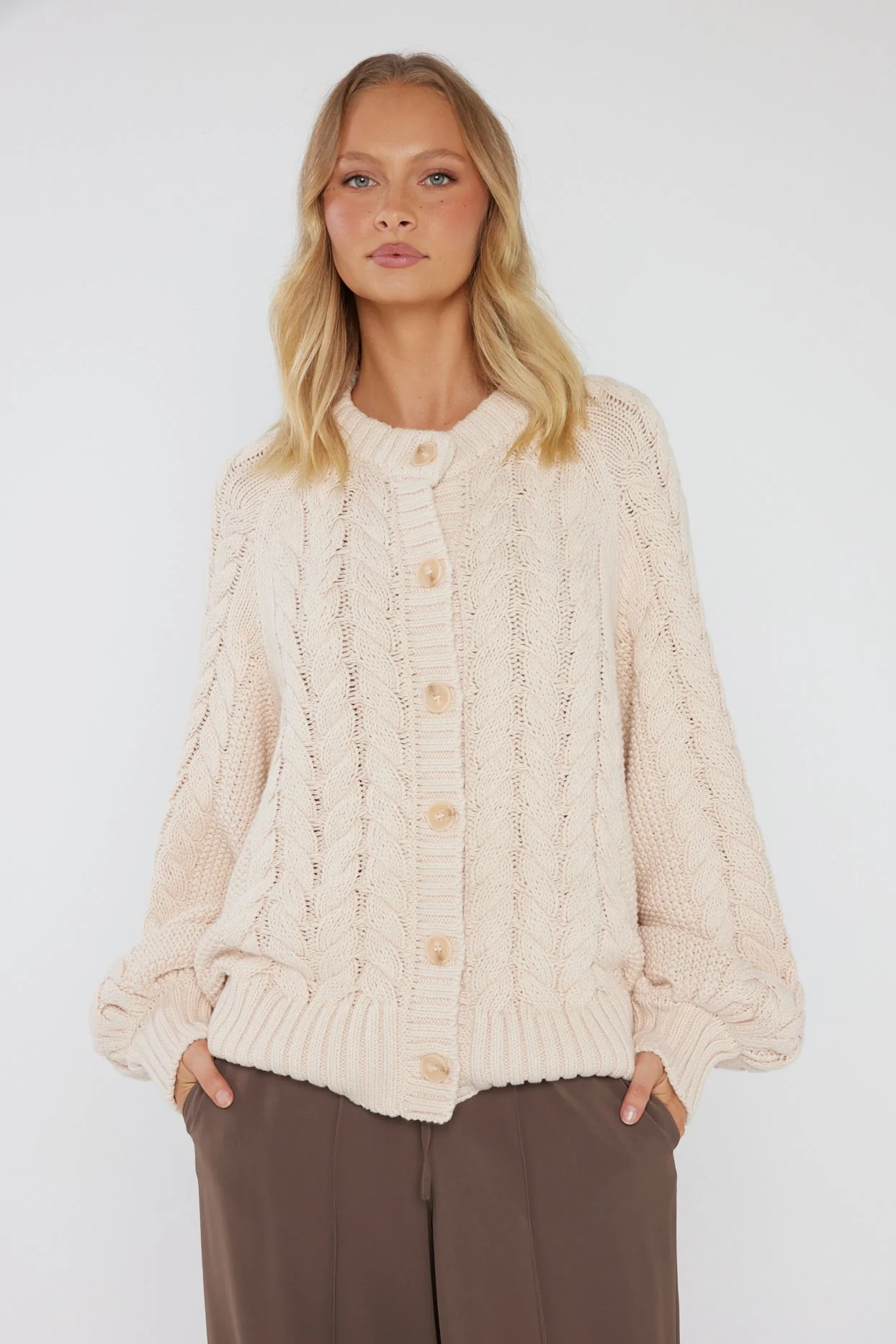 HAVEN Cardigan Beige - Image 7