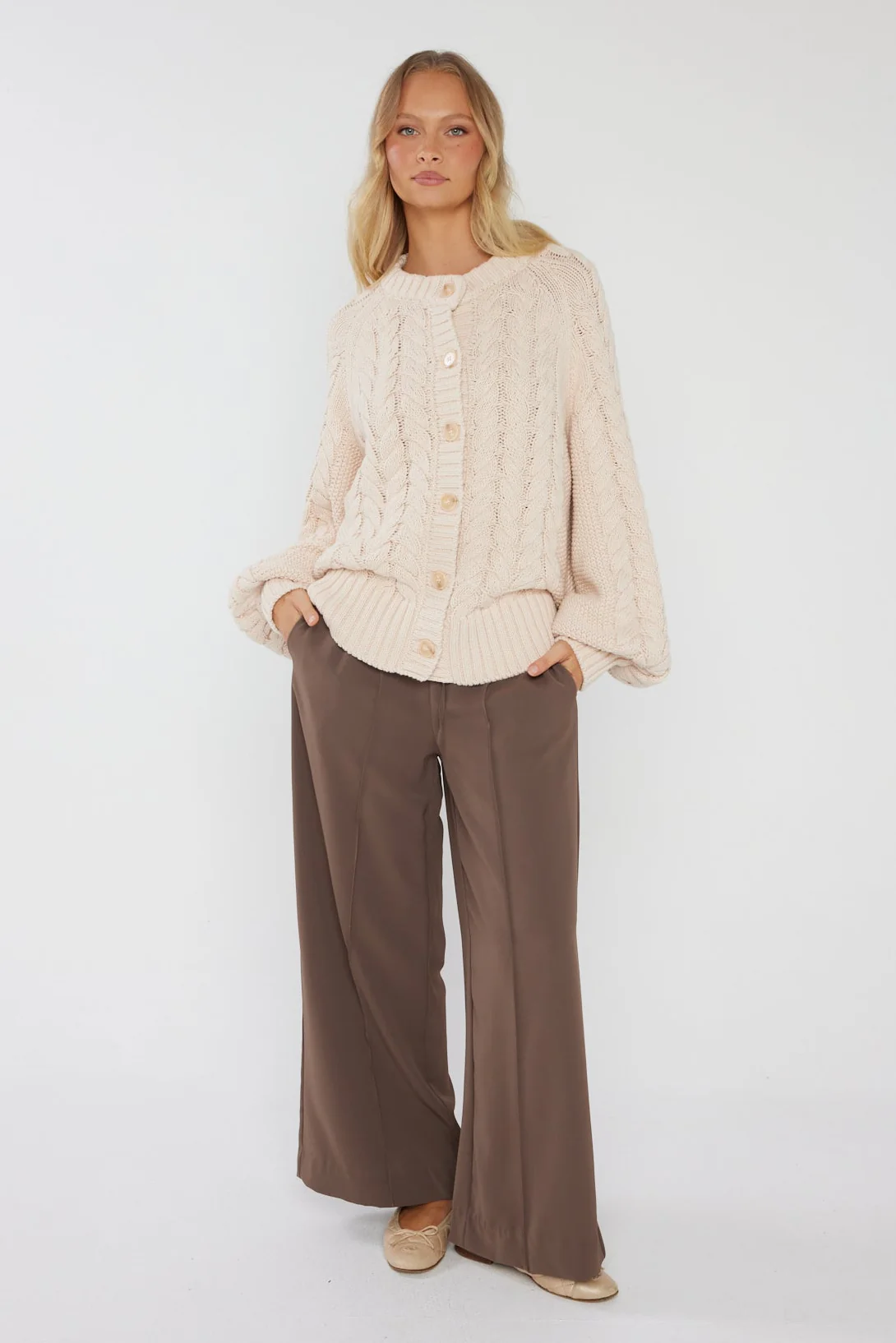 HAVEN Cardigan Beige - Image 8