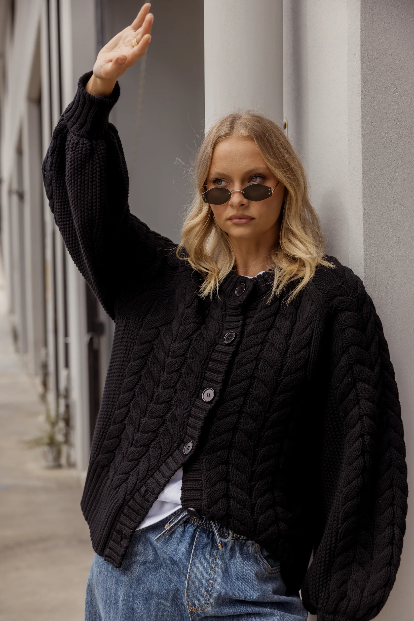HAVEN Cardigan Black - Image 3
