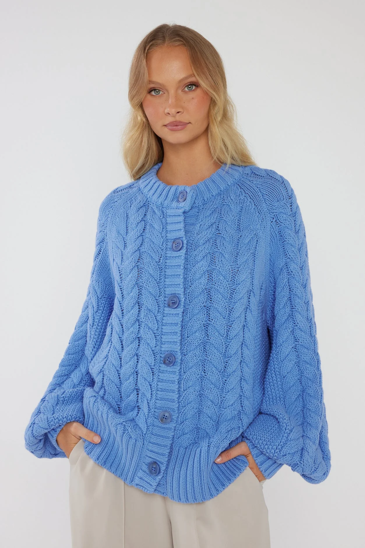 HAVEN Cardigan Blue - Image 6