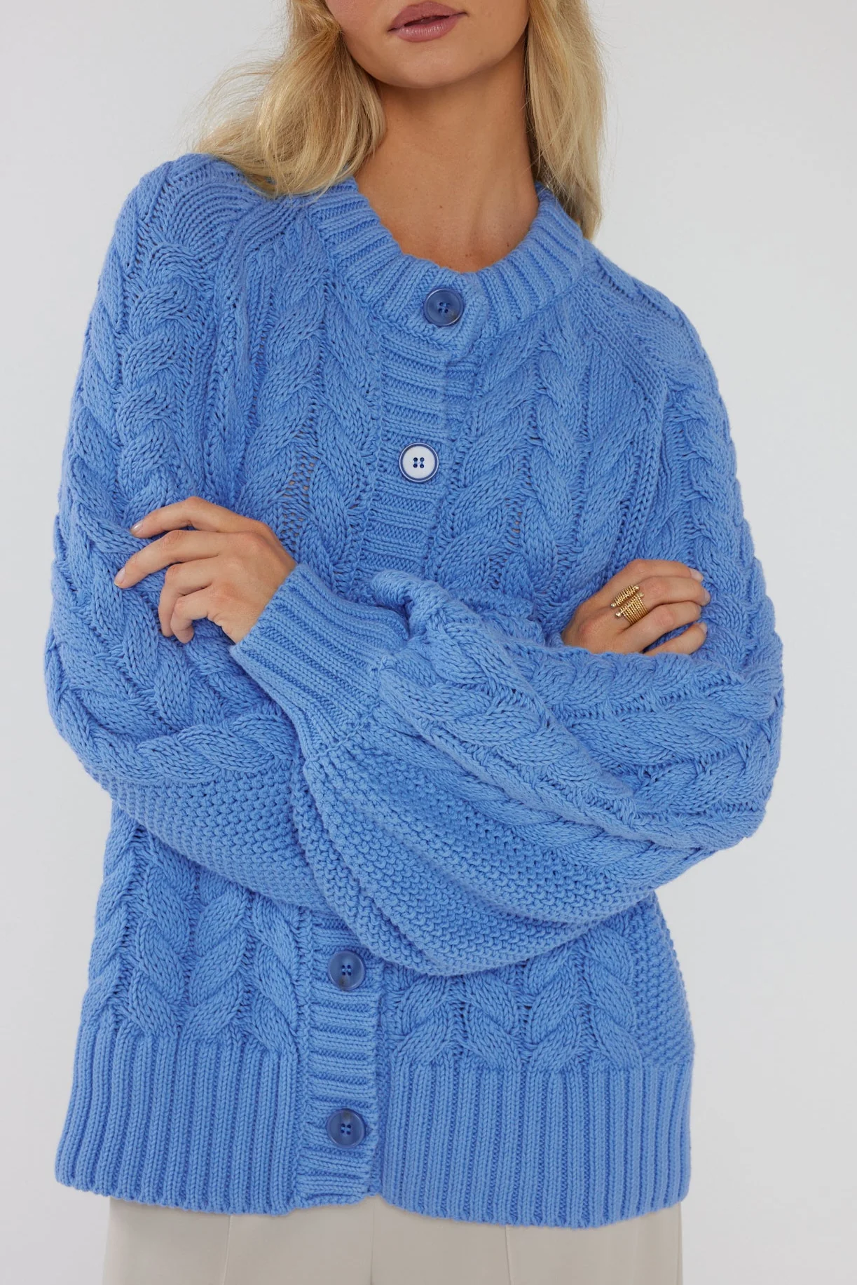 HAVEN Cardigan Blue - Image 8