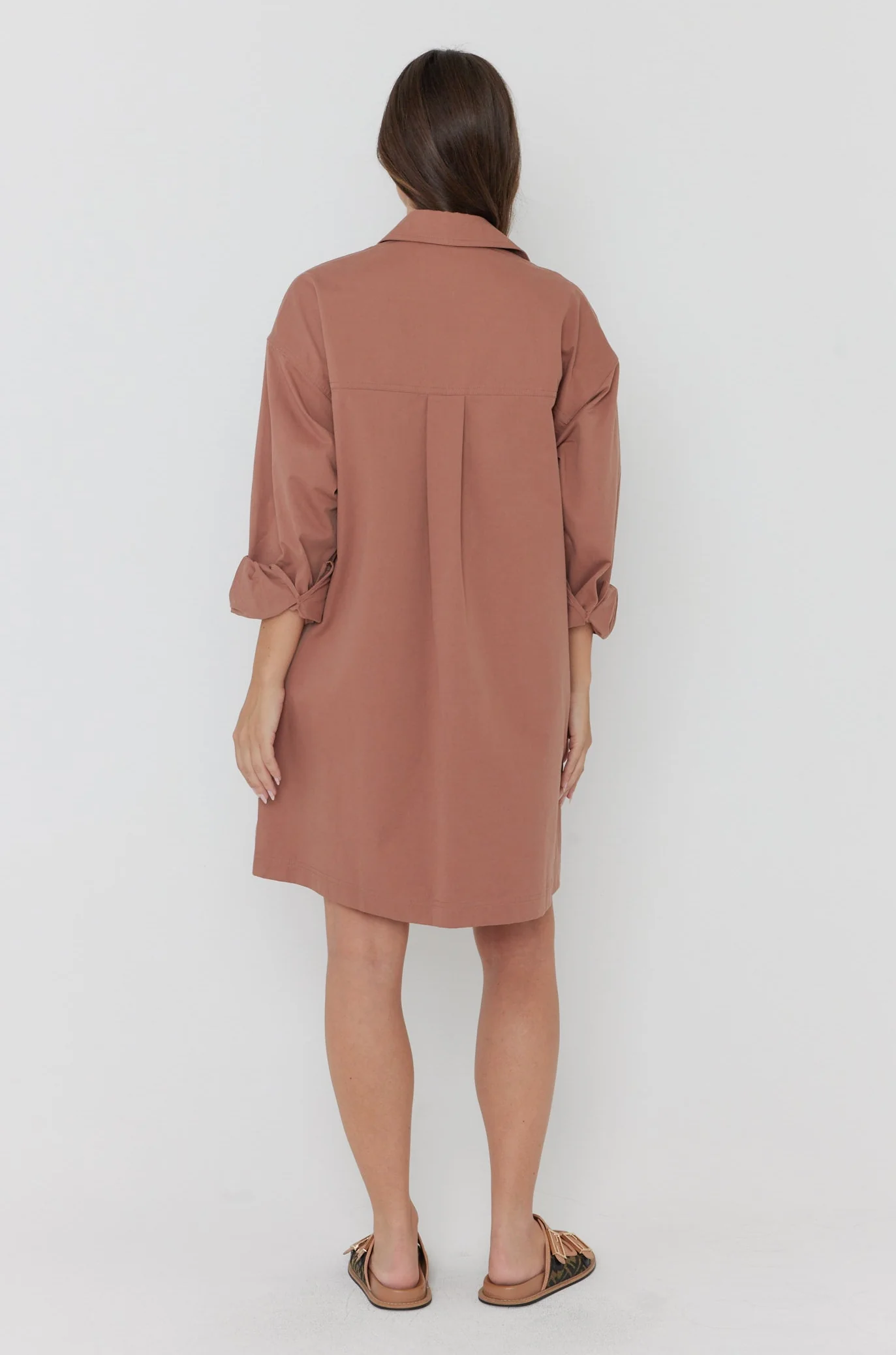 JETT Mini Dress Mahogany - Image 13