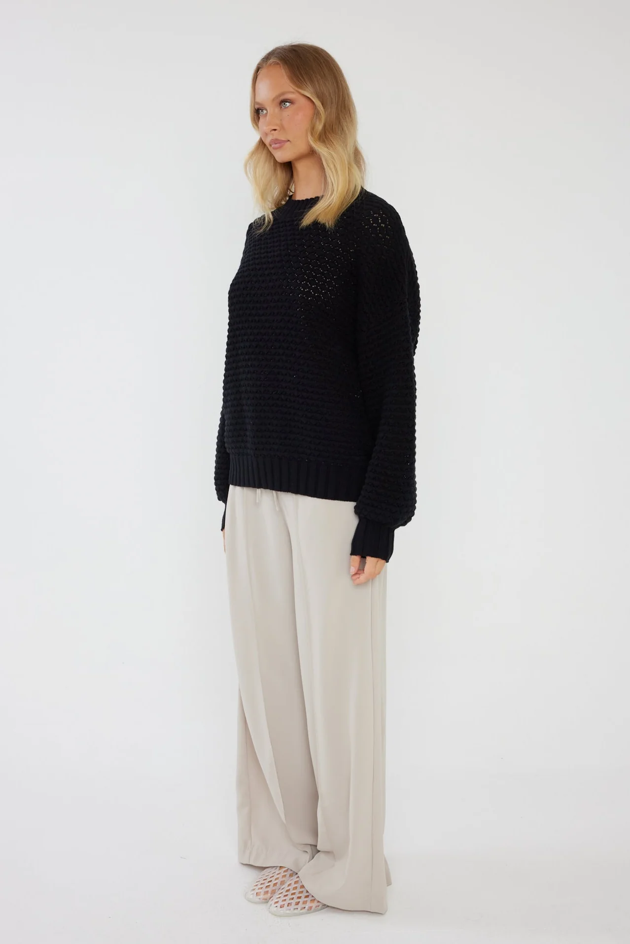 LOAM Knit Jumper Black - Image 11