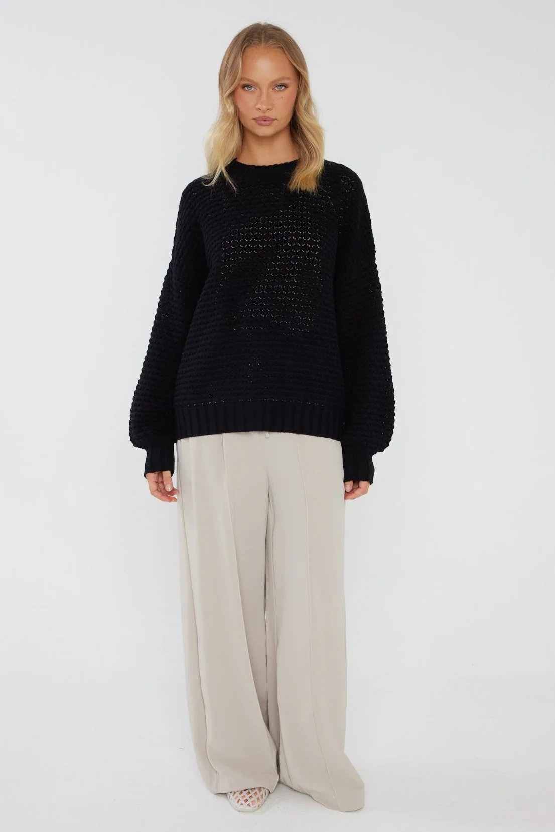LOAM Knit Jumper Black - Image 6
