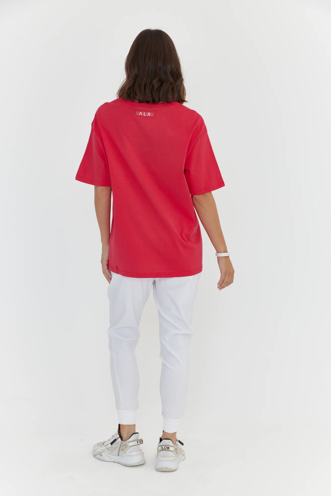NIX V-Neck T-Shirt Strawberry Red - Image 8