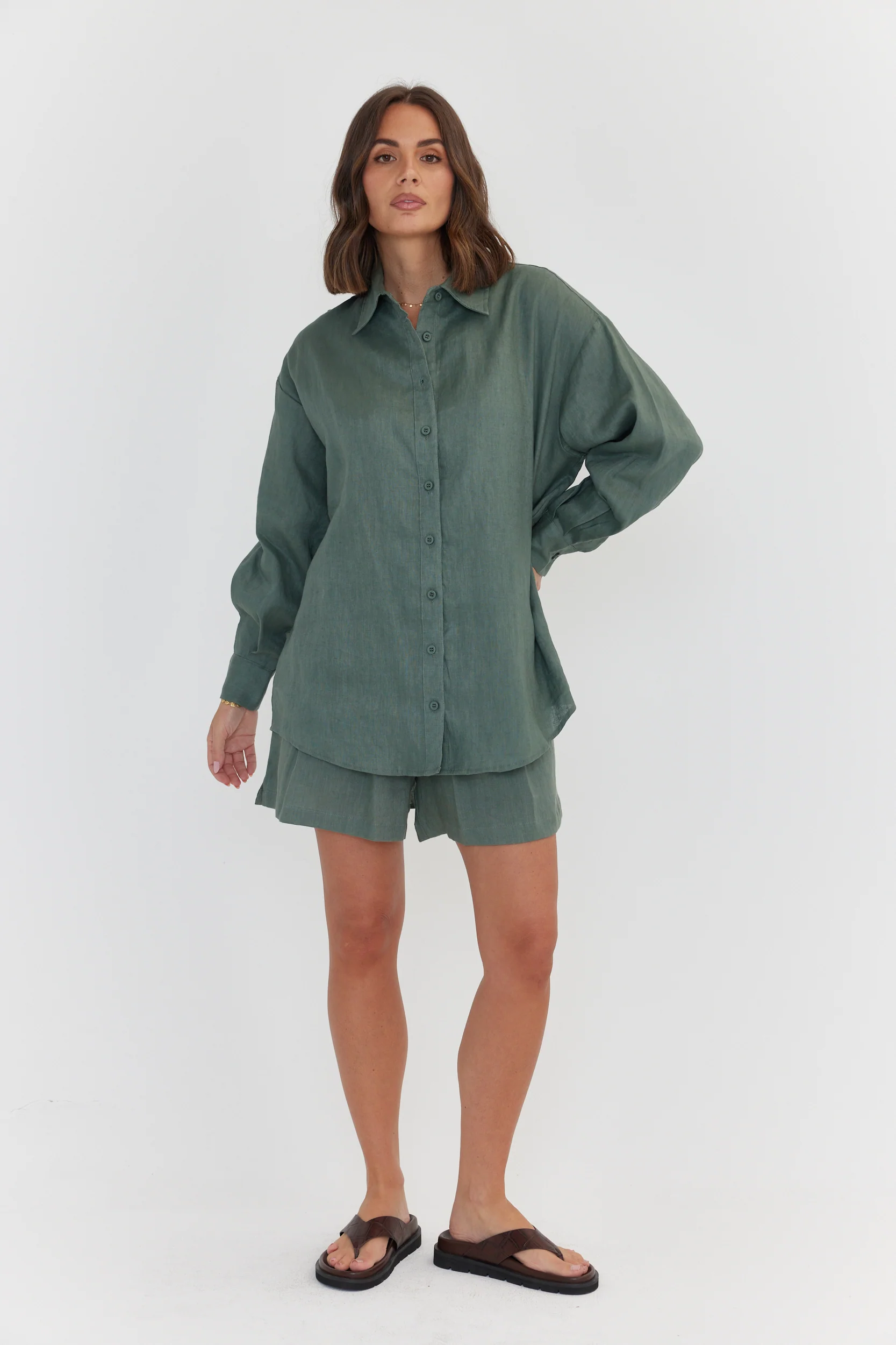 PLUTO Shirt Dusty Green - Image 11