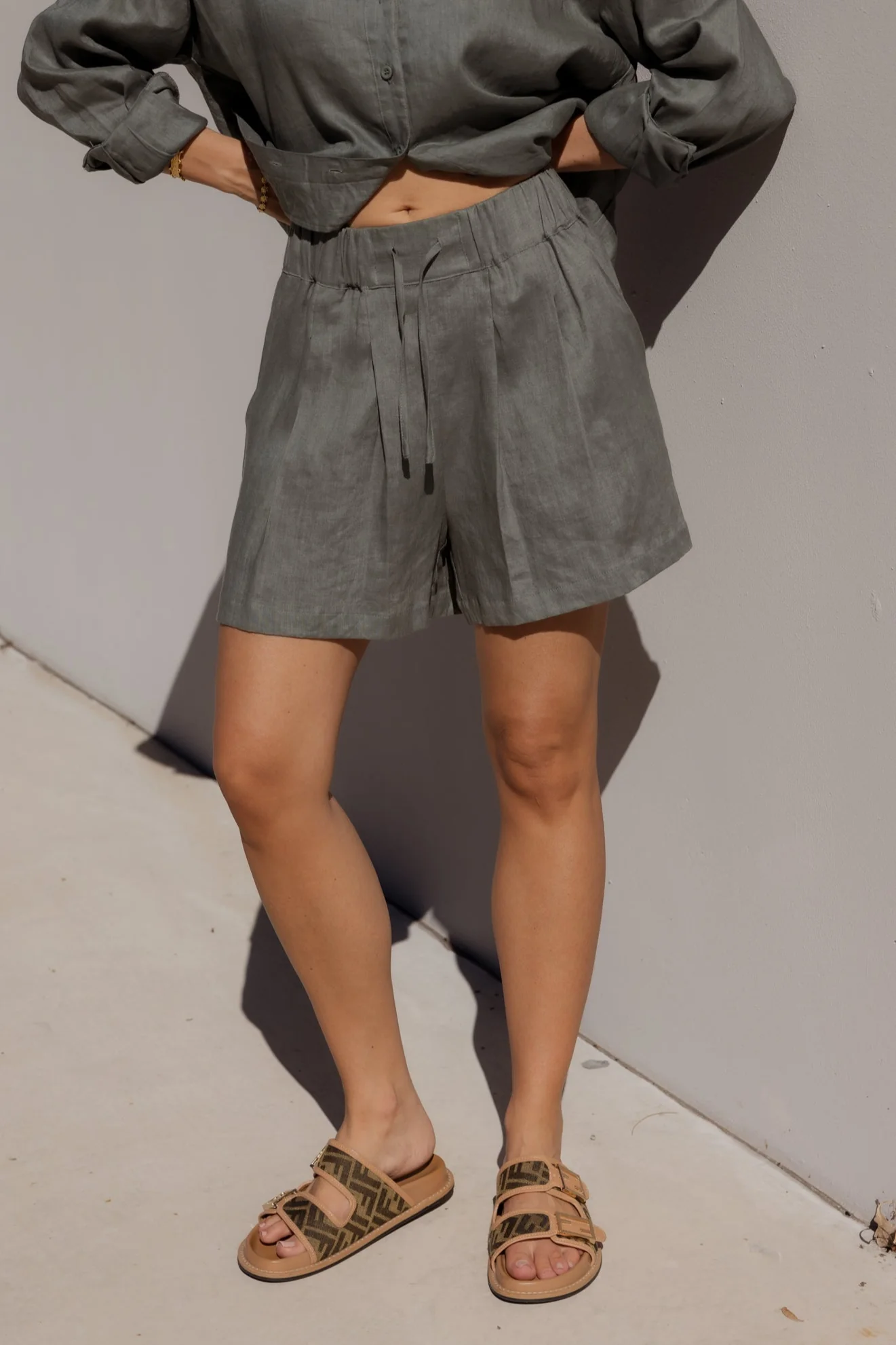 RAZ Shorts Dusty Green