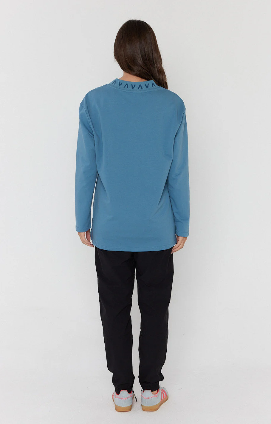 RIESS Long Sleeve Top Teal Blue - Image 10
