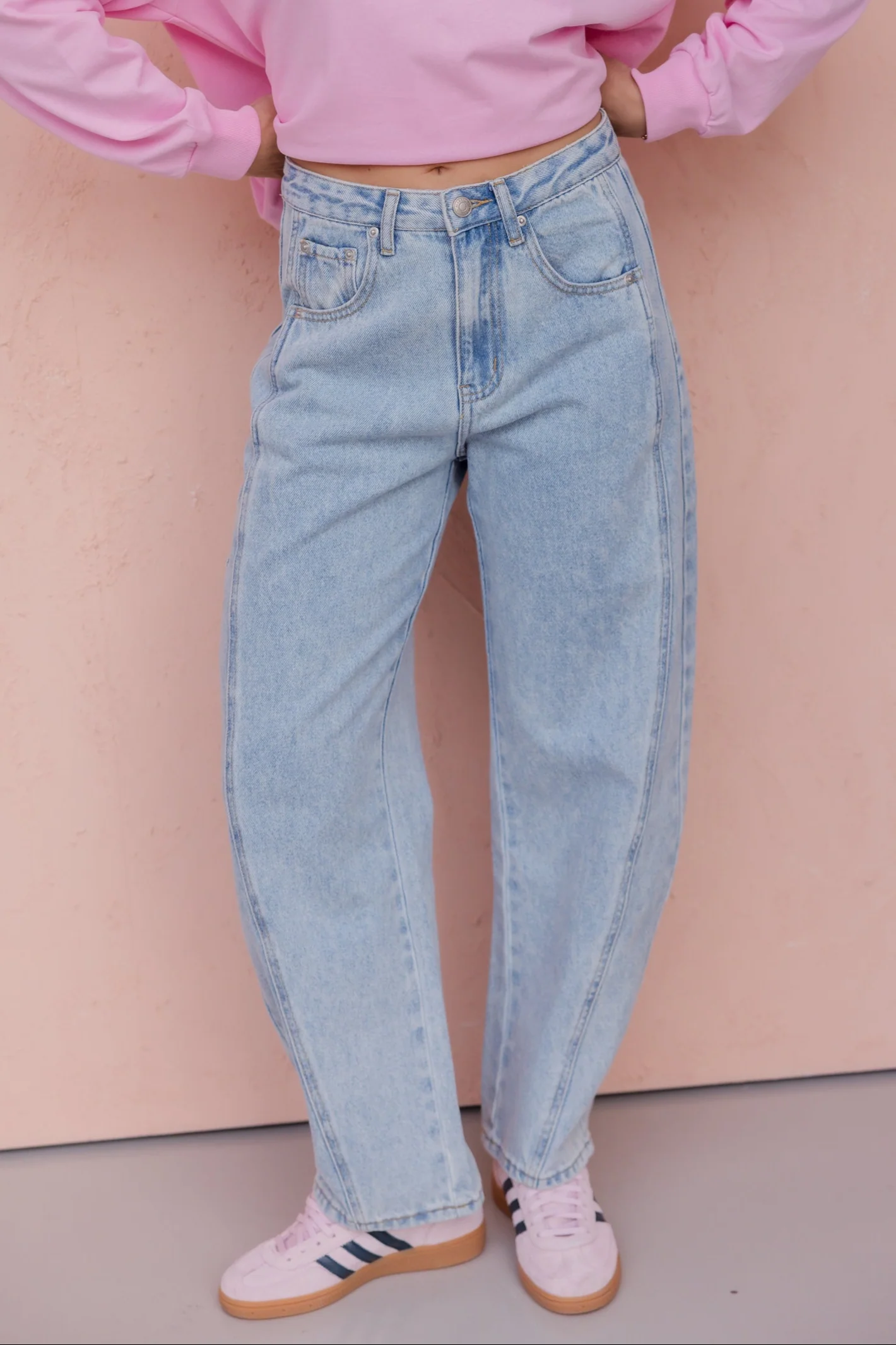 SALTY Jeans Light Blue Wash Denim