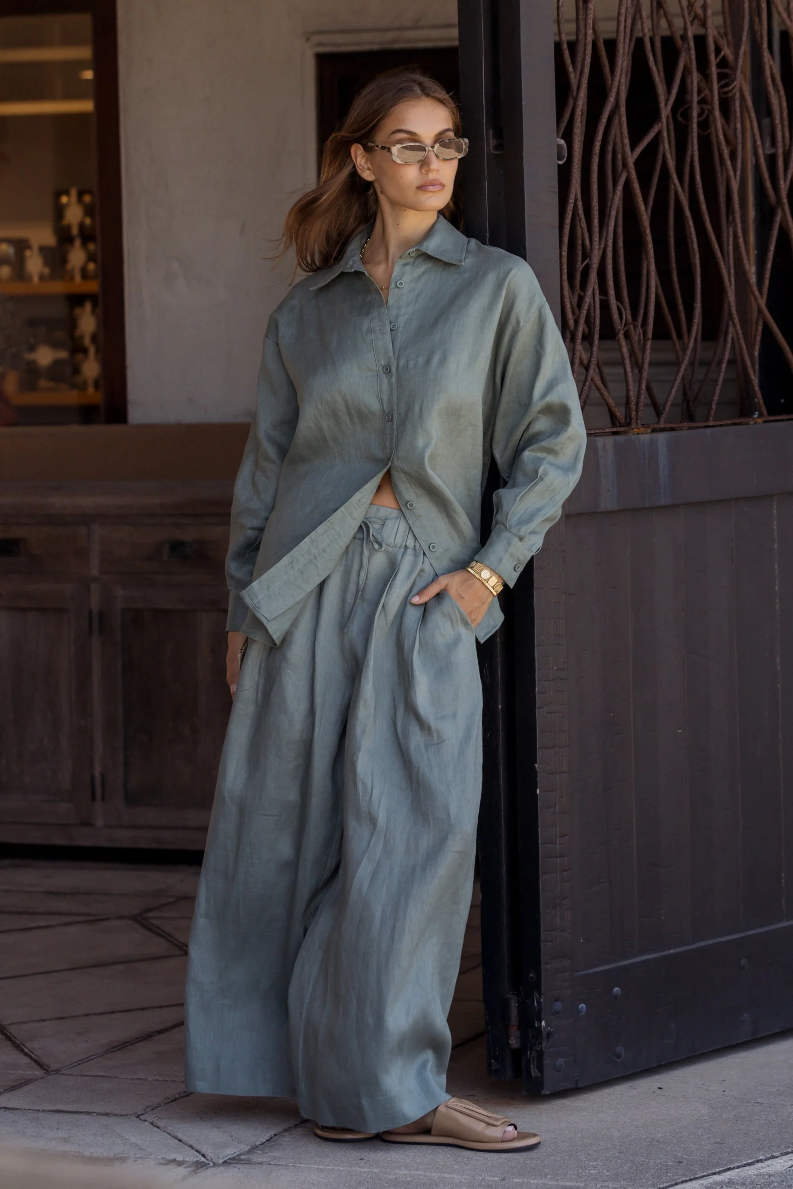 TERI Pants Dusty Green - Image 5